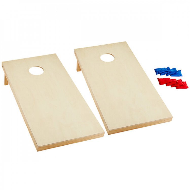 Plain Wood Cornhole Set